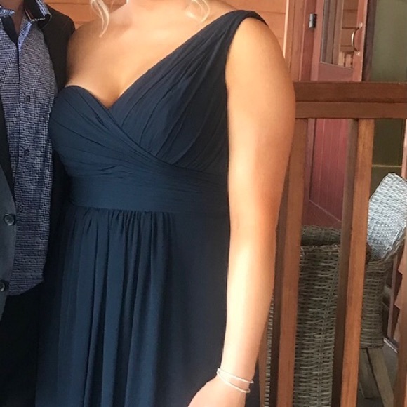 Long navy dress - Picture 2 of 6